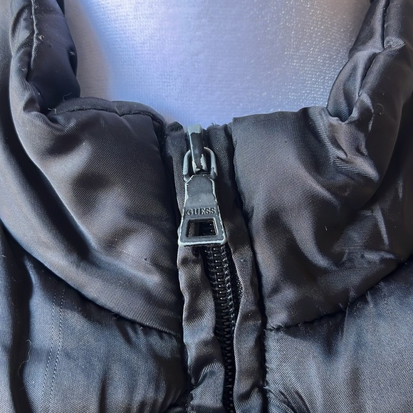 ✅black Guess Bomber Vest Jacket - Picture 3 of 5